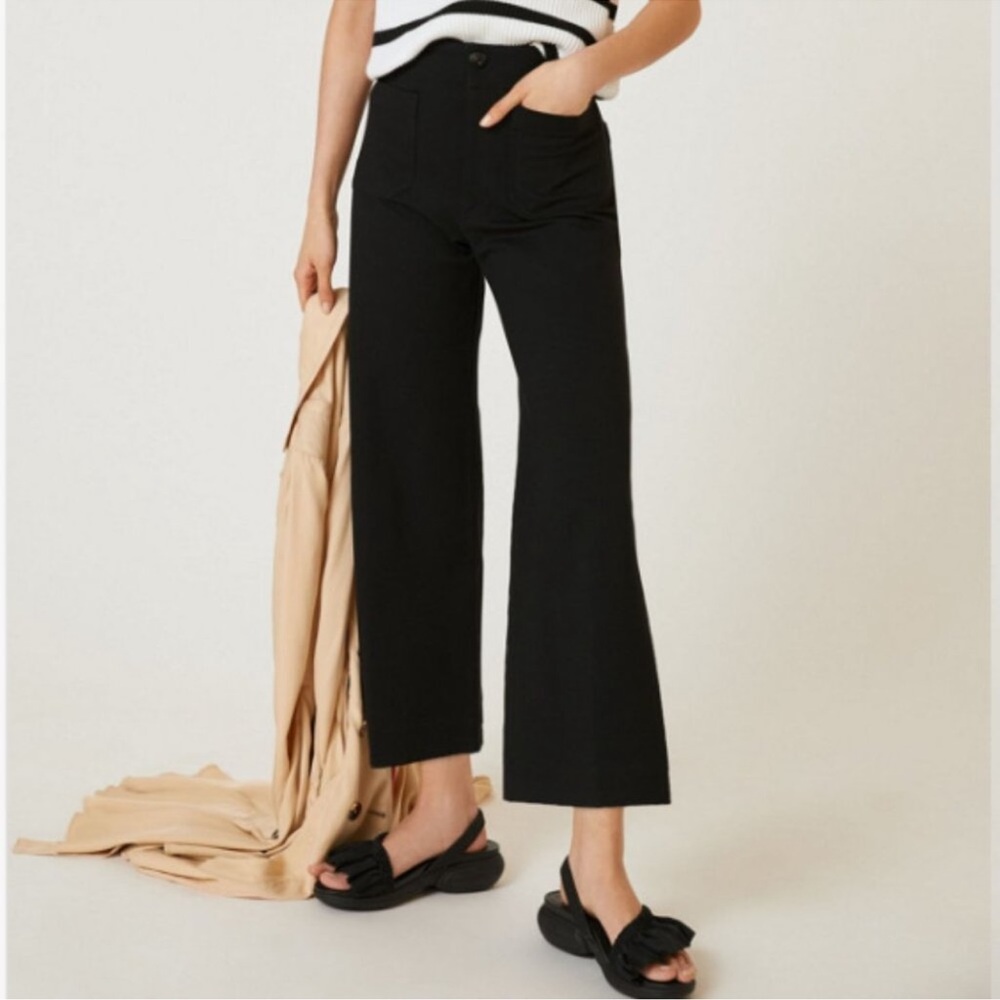 Maeve Colette Ponte Wide Leg Crop Pants
Size 31